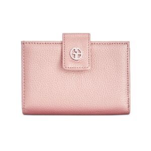 NWT Giani Bernini Women's Pink Soft Core Monogram Strapless Bifold Wallet